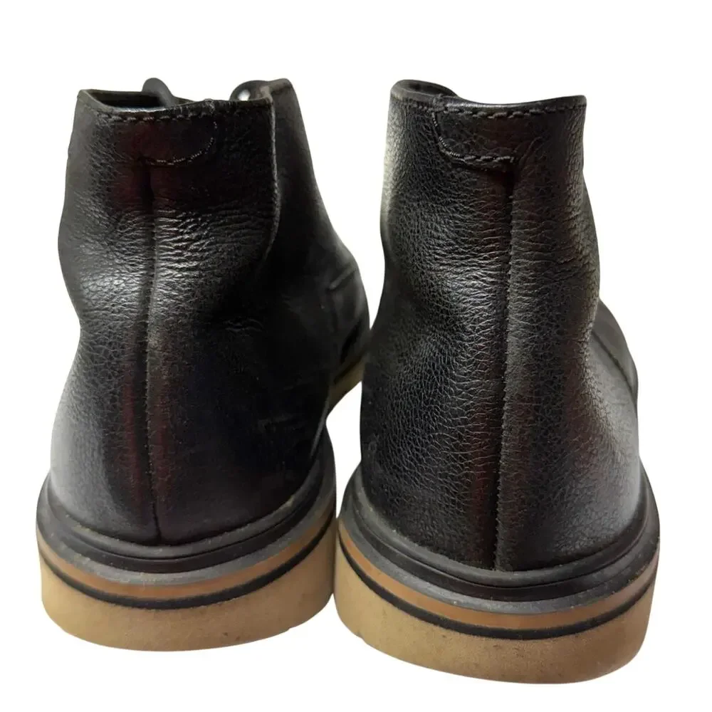 Clarks TOR ExtraLight Men's Black Leather Chukka Boots Size 9.5 (UK 8.5/EU 42.5)